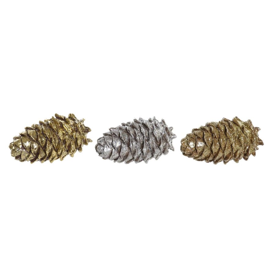 Julepynt DKD Home Decor Ananas Harpiks (13 x 7,5 x 7,5 cm) (3) (3 enheder) #9