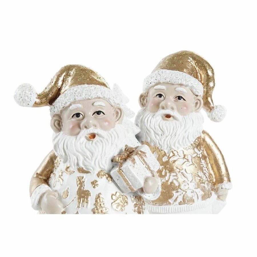 Julepynt DKD Home Decor Harpiks Julemanden (8 x 6 x 13,5 cm) (2 enheder) #9