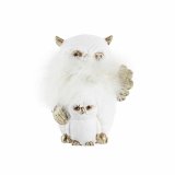 Julepynt DKD Home Decor Ugle Harpiks (7,5 x 7 x 10 cm) (2 enheder) #9
