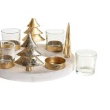 Julelys Holder DKD Home Decor Natur Gylden (2 enheder) (21 x 11,5 x 21 cm) #5