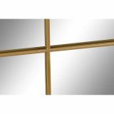 Vgspejl DKD Home Decor Gylden Krystal Jern Vindue 90 x 2 x 120 cm 90 x 1,8 x 120 cm #9