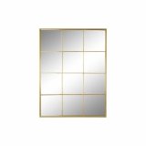 Vgspejl DKD Home Decor Gylden Krystal Jern Vindue 90 x 2 x 120 cm 90 x 1,8 x 120 cm #1