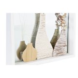 Vgspejl DKD Home Decor Hvid Natur Cottage 30 x 4 x 40 cm (2 enheder) (2 Dele) #9
