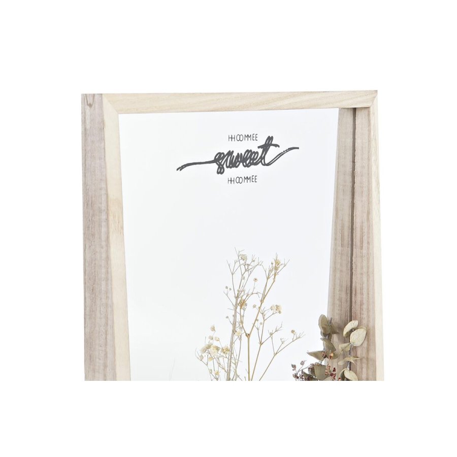 Vgspejl DKD Home Decor Hvid Natur Cottage 30 x 4 x 40 cm (2 enheder) (2 Dele) #13