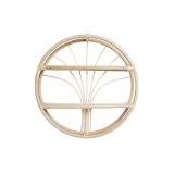 Hylder DKD Home Decor Vg Natur Spanskrr 2 Hylder (60 x 14 x 60 cm) #1