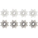 St med Spejle DKD Home Decor Spejl Champagne Gylden PP 2 enheder (25 x 1 x 25 cm) #1