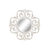 St med Spejle DKD Home Decor Krystal Gylden Hvid PP 2 enheder Moderne Afkldt (35 x 2 x 35 cm) #9