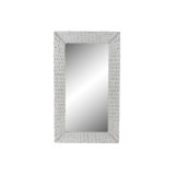 Vgspejl DKD Home Decor Hvid Cottage Fletning 87 x 4 x 147 cm #1