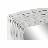 Vgspejl DKD Home Decor Hvid Cottage Fletning 53,5 x 4 x 62,5 cm #9
