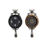 Vgur DKD Home Decor Sort Gylden Krystal Jern Fysisk pendul 27 x 7,5 x 57,5 cm (2 enheder) #1