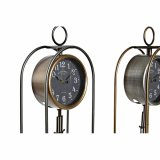Namizna ura DKD Home Decor Krystal Sort Gylden Jern (17 x 12 x 46,5 cm) (2 enheder) #5