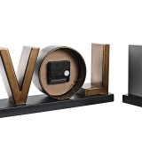 Namizna ura DKD Home Decor Love Kobber 39 x 8 x 15 cm Slvfarvet Jern Loft (2 enheder) #9