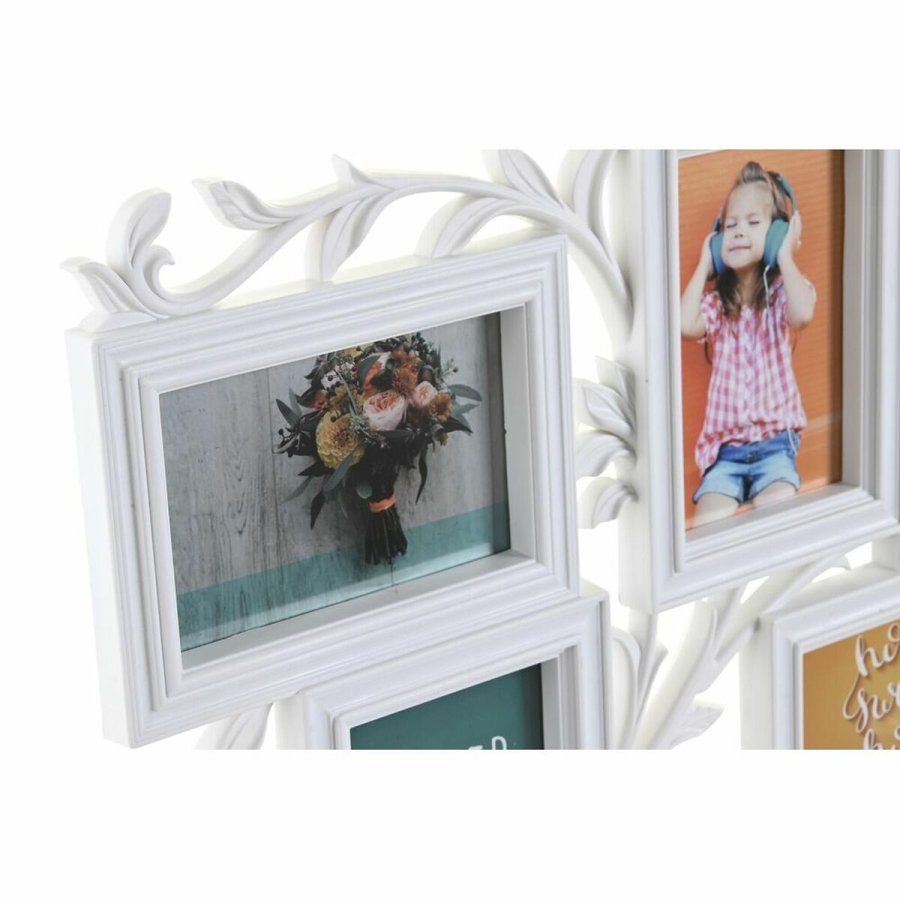 Fotoramme DKD Home Decor Krystal Hvid PP Urban (52,5 x 2 x 35 cm) (2 enheder) #5