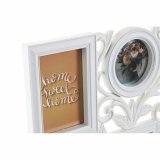 Fotoramme DKD Home Decor 8 fotos Krystal Hvid PP (58 x 2 x 37,5 cm) (2 enheder) #9