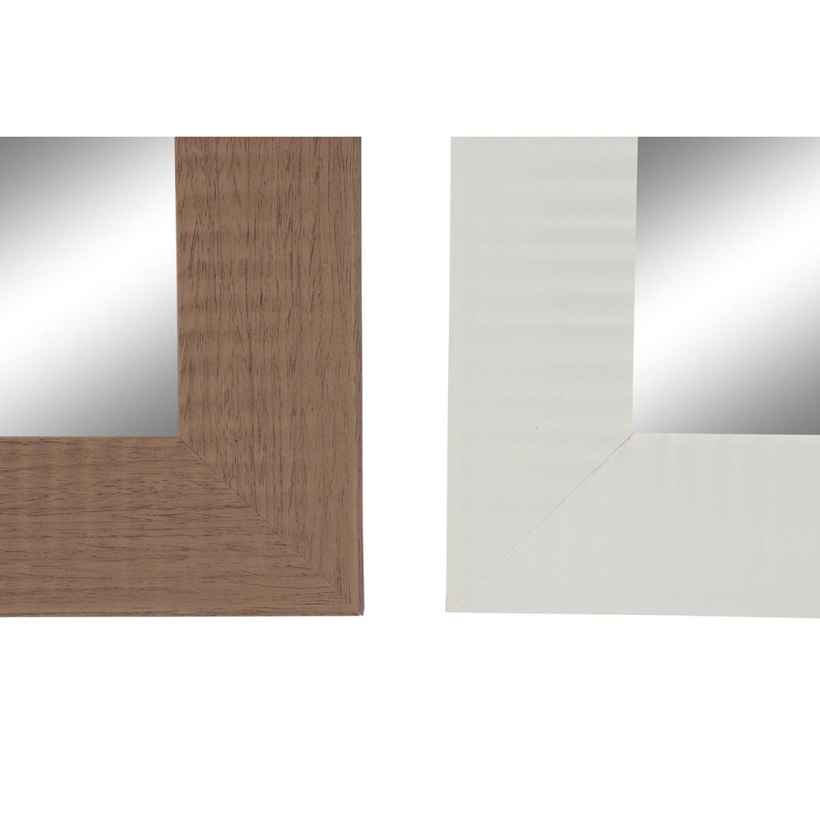 Vgspejl DKD Home Decor Brun Sort Mrkegr Elfenben 70 x 2 x 97 cm (4 enheder) #2