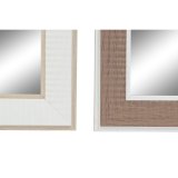 Vgspejl DKD Home Decor Krystal Brun Hvid Mrkegr PS Traditionel 4 enheder (36 x 2 x 66 cm) #5