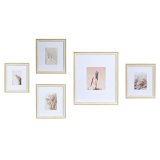 Vg billedramme DKD Home Decor Krystal Natur Hvid Tr MDF Boho (32,5 x 1,5 x 45 cm) #1