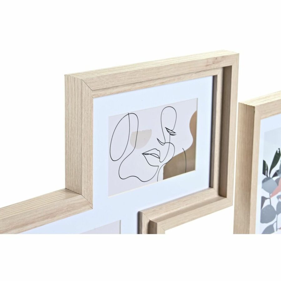 Vg billedramme DKD Home Decor Urban Krystal Natur Multifarvet Tr MDF (40 x 1,5 x 50 cm) #9