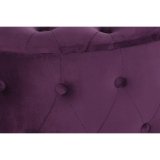 Fodsttte DKD Home Decor Lilla Polyester Bourgogne Tr MDF (70 x 70 x 42 cm) #2
