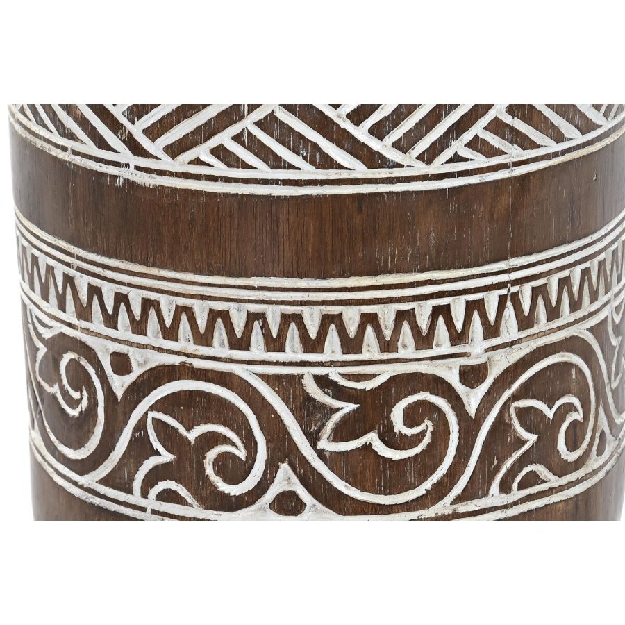 Sofabord DKD Home Decor Hvid Natur 28 x 28 x 50 cm 29 x 29 x 50 cm #2