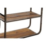 Hylder DKD Home Decor Sort Mrkebrun Tr Metal Spejl 73 x 19 x 50 cm #2
