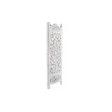 Sammenfoldelig skrm DKD Home Decor Hvid Mangotr Tr MDF 150 x 2 x 180 cm #3