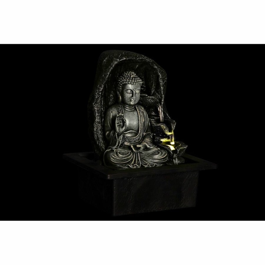 Have springvand DKD Home Decor 21 x 17,5 x 25 cm Buddha Harpiks Orientalsk (2 enheder) #2