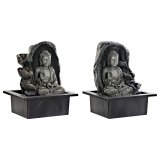 Have springvand DKD Home Decor 21 x 17,5 x 25 cm Buddha Harpiks Orientalsk (2 enheder) #1