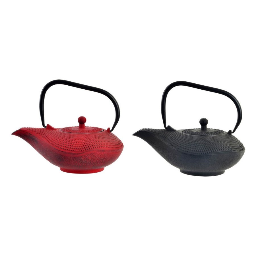 Tekande DKD Home Decor Rd Sort Stbejern (1000 ml) (2 enheder) #1