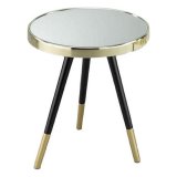 Sofabord DKD Home Decor Spejl Gylden Stl (42,5 x 42,5 x 48 cm) #1