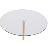 Sofabord DKD Home Decor Sort Gennemsigtig Gylden Krystal Stl 45 x 45 x 50 cm #2