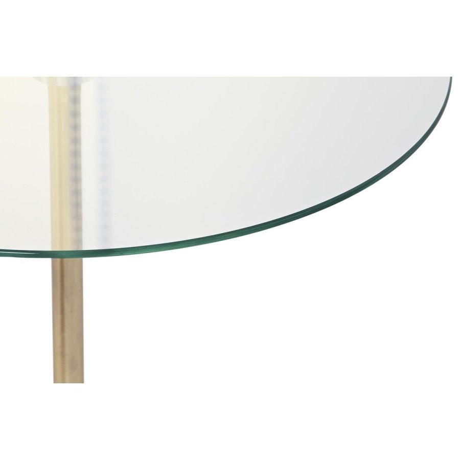 Sofabord DKD Home Decor Sort Gennemsigtig Gylden Krystal Stl 45 x 45 x 50 cm #4