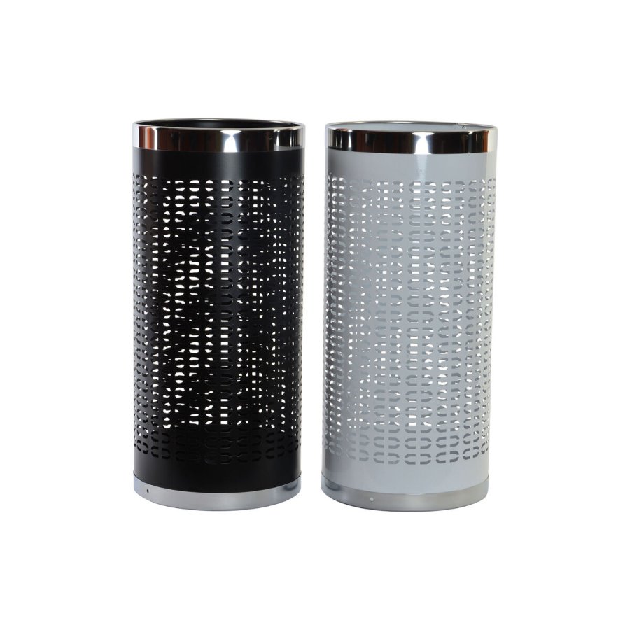 Paraplystativ DKD Home Decor 23 x 50 cm Hvid Sort Stl 23 x 23 x 50 cm (2 enheder) #1