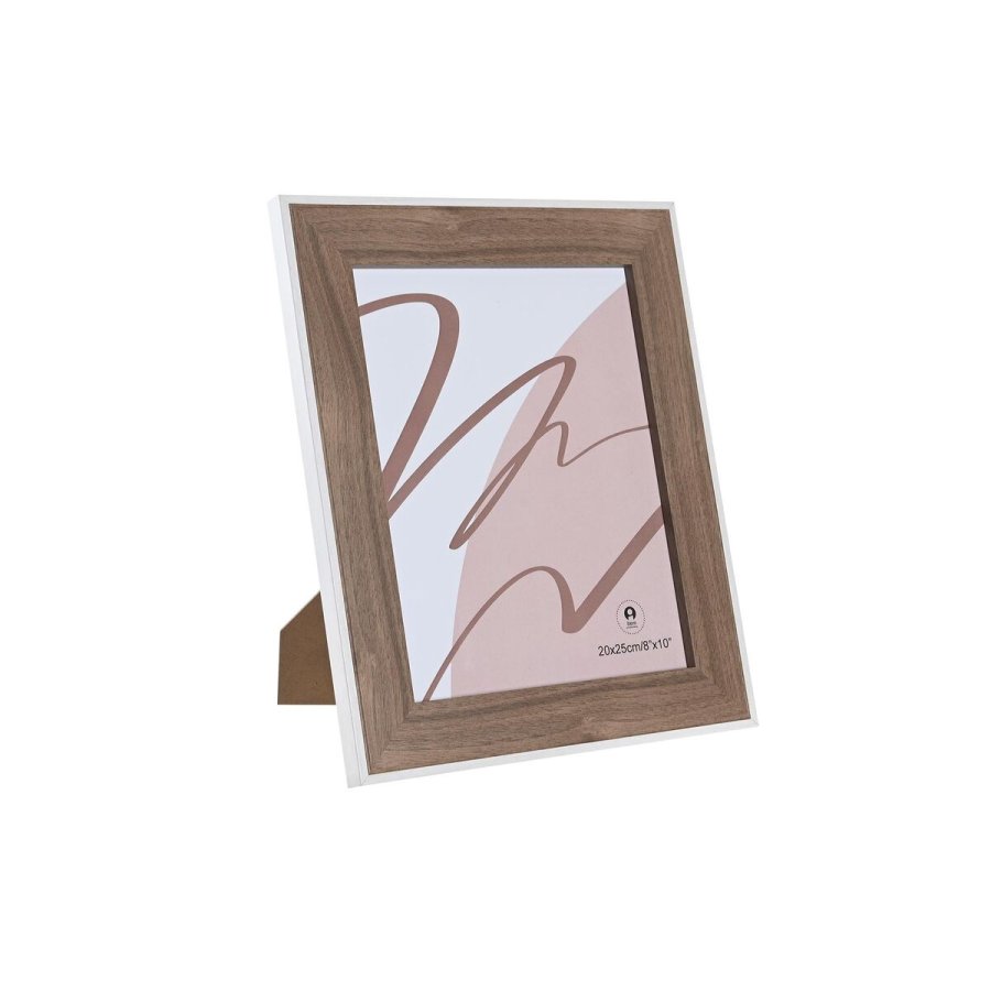 Fotoramme DKD Home Decor Krystal Hvid Tr MDF (27,5 x 1,5 x 32,5 cm) #1