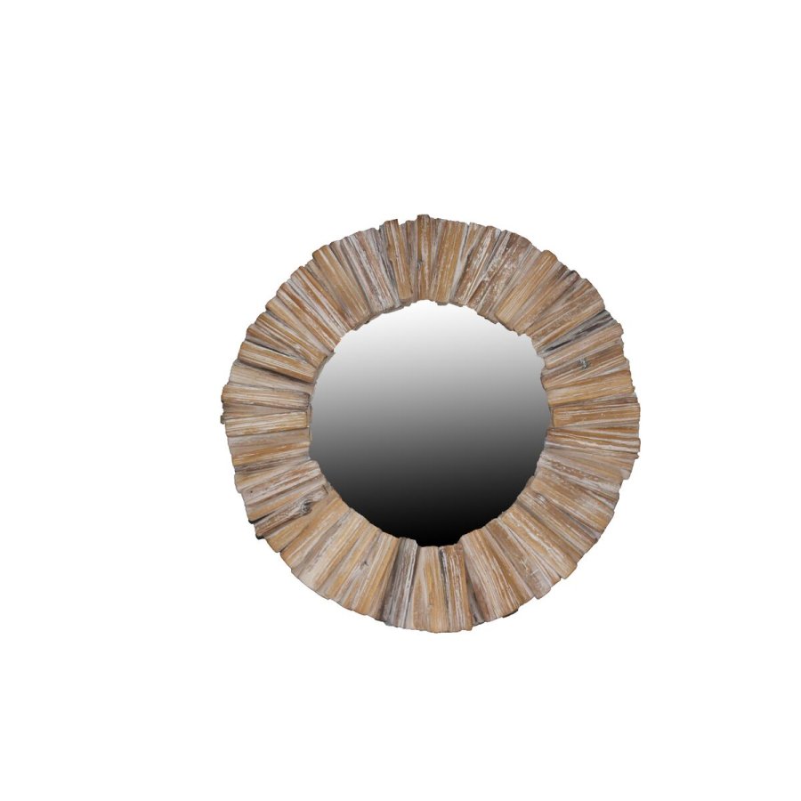 Vgspejl DKD Home Decor Gran Krystal 60 x 4 x 60 cm Hvid Alpino Rejsekufferter #5