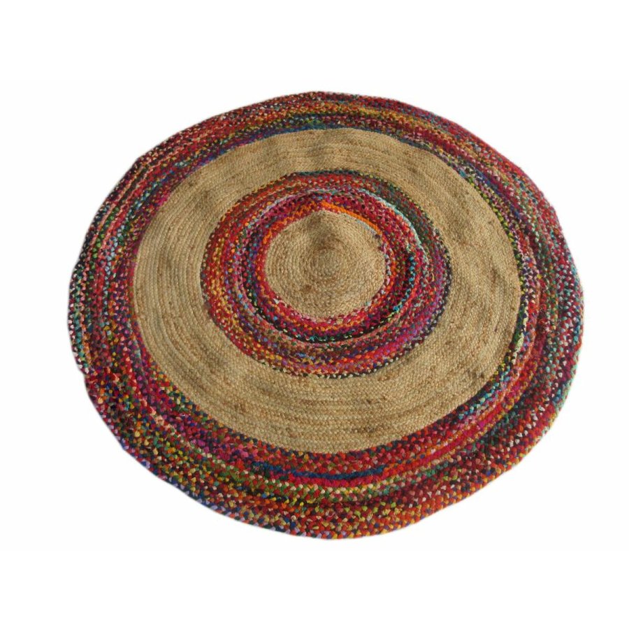 Tppe DKD Home Decor Polyester Bomuld Multifarvet Jute (160 x 160 x 0,7 cm) #1