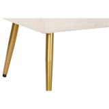 Stol DKD Home Decor 106 x 45 x 50 cm Gylden Metal Hvid #9