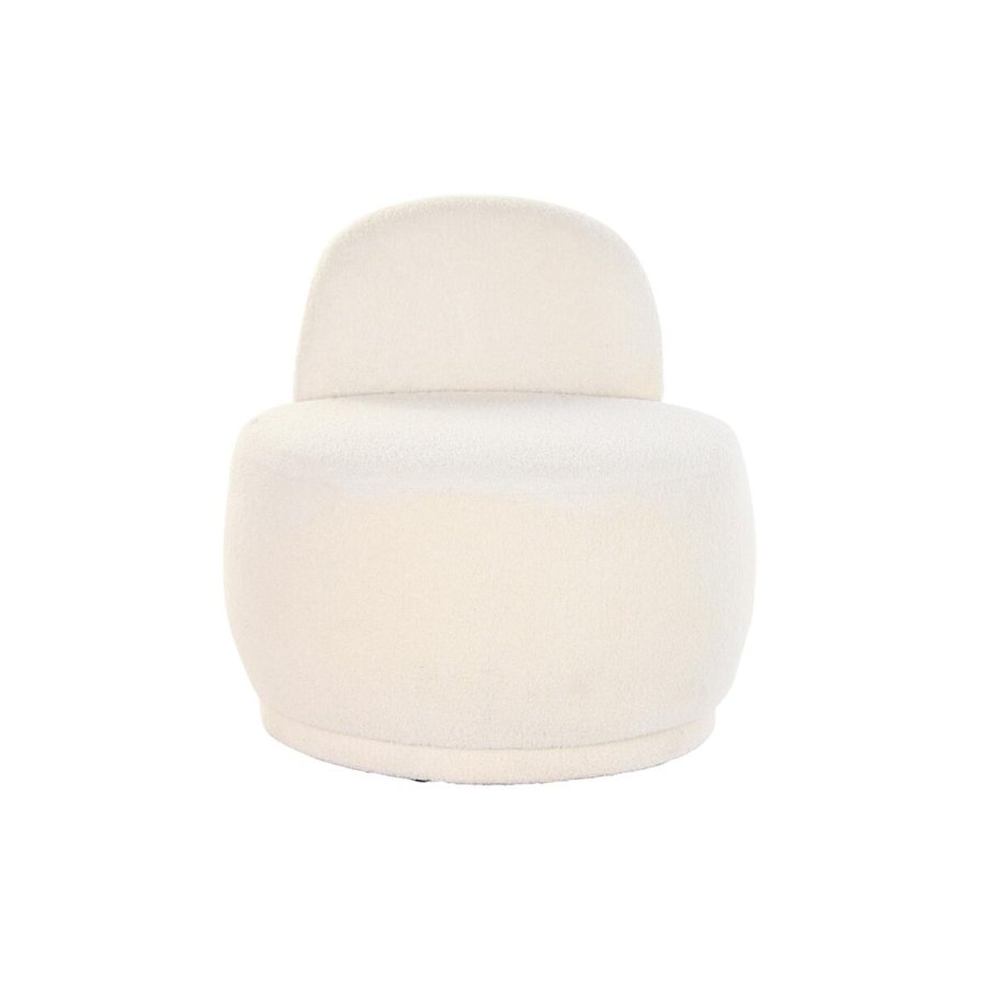 Lnestol DKD Home Decor Hvid 66 x 66 x 66 cm #3