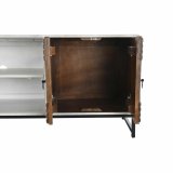 mbler DKD Home Decor 180 x 40 x 60 cm Sort Metal Hvid Mangotr #4