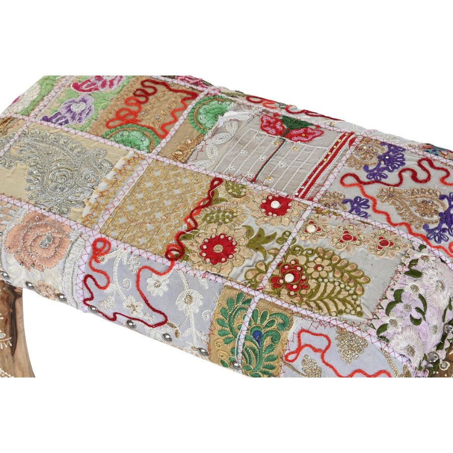 Stol DKD Home Decor Multifarvet Polyester Mangotr 65 x 31,7 x 38 cm Elefant #13