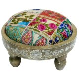 Fodsttte DKD Home Decor Multifarvet 40 x 40 x 22,8 cm (2 enheder) #1