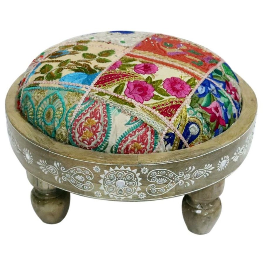 Fodsttte DKD Home Decor Multifarvet 40 x 40 x 22,8 cm (2 enheder) #1