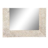 Vgspejl DKD Home Decor Natur Hvid Mangotr (76,5 x 3 x 122 cm) #5