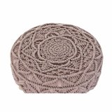 Fodsttte DKD Home Decor Natur Lyserd Tr Boho Makram 53 x 53 x 31 cm #2