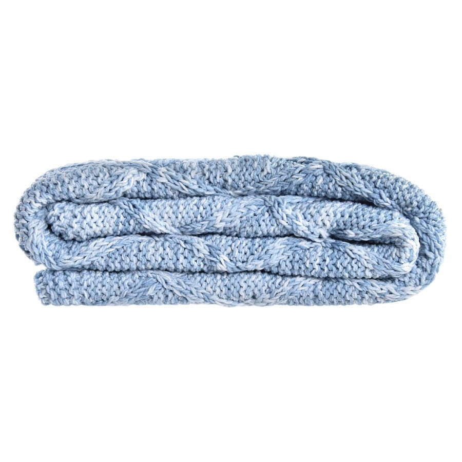 Colchas DKD Home Decor Bl Himmelbl 150 x 125 x 1 cm (2 enheder) #5