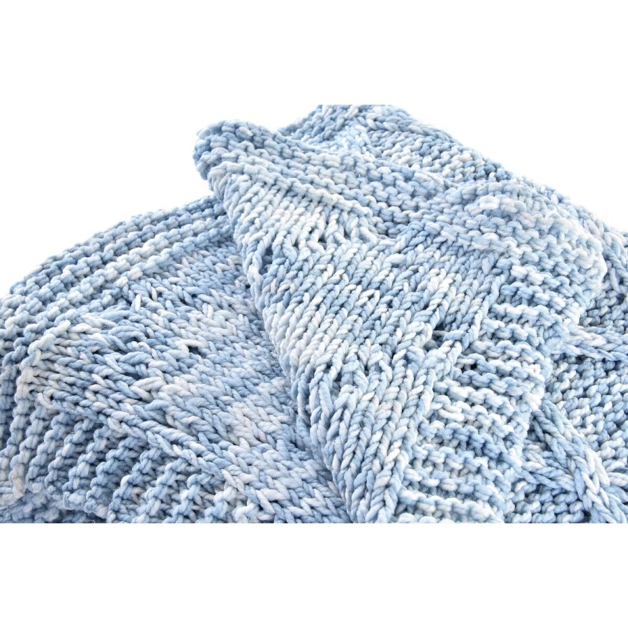 Colchas DKD Home Decor Bl Himmelbl 150 x 125 x 1 cm (2 enheder) #9