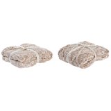 Colchas DKD Home Decor Lyserd 150 x 125 x 1 cm (2 enheder) #1