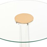 Sofabord DKD Home Decor Gylden Metal Akryl (42 x 42 x 60 cm) #2