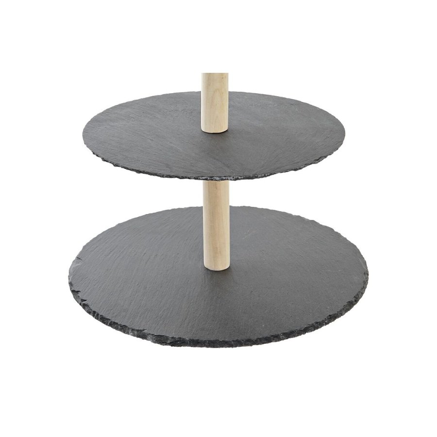 Snack bakke DKD Home Decor 3-lags stativ Bambus Brt 28 x 28 x 39,5 cm #4