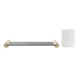 Snack bakke DKD Home Decor Hvid Sort Stentj Brt 33 x 10 x 5,8 cm #4